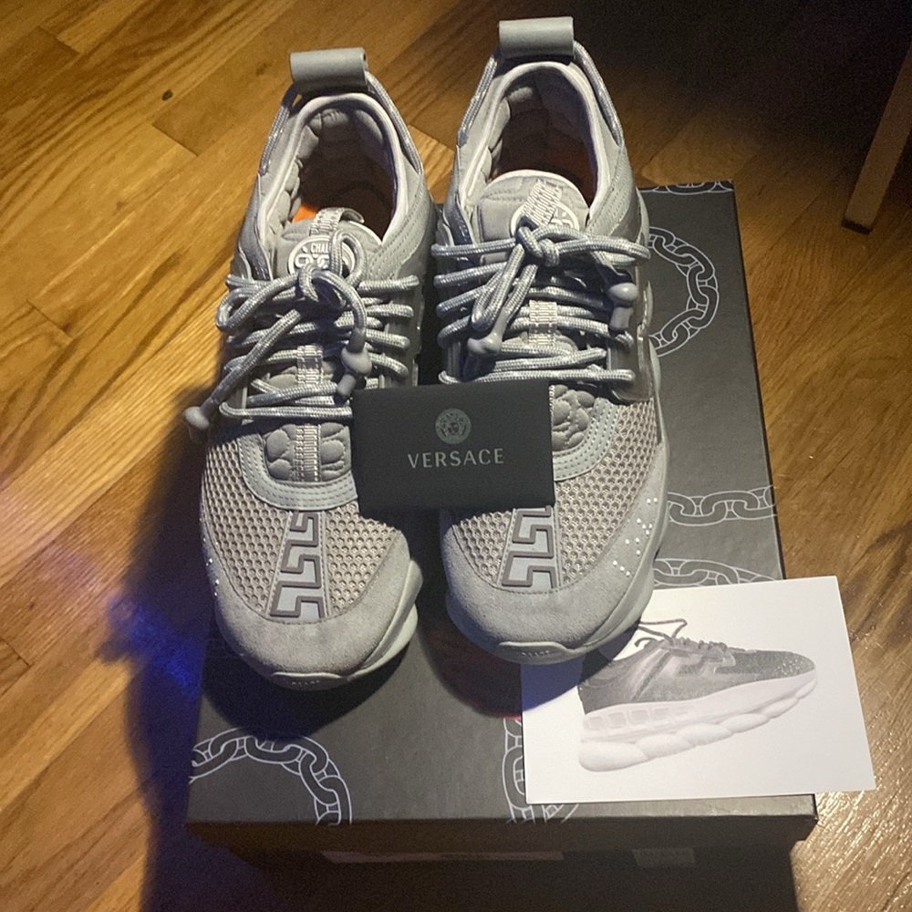 Versace Men's Gray Sneakers